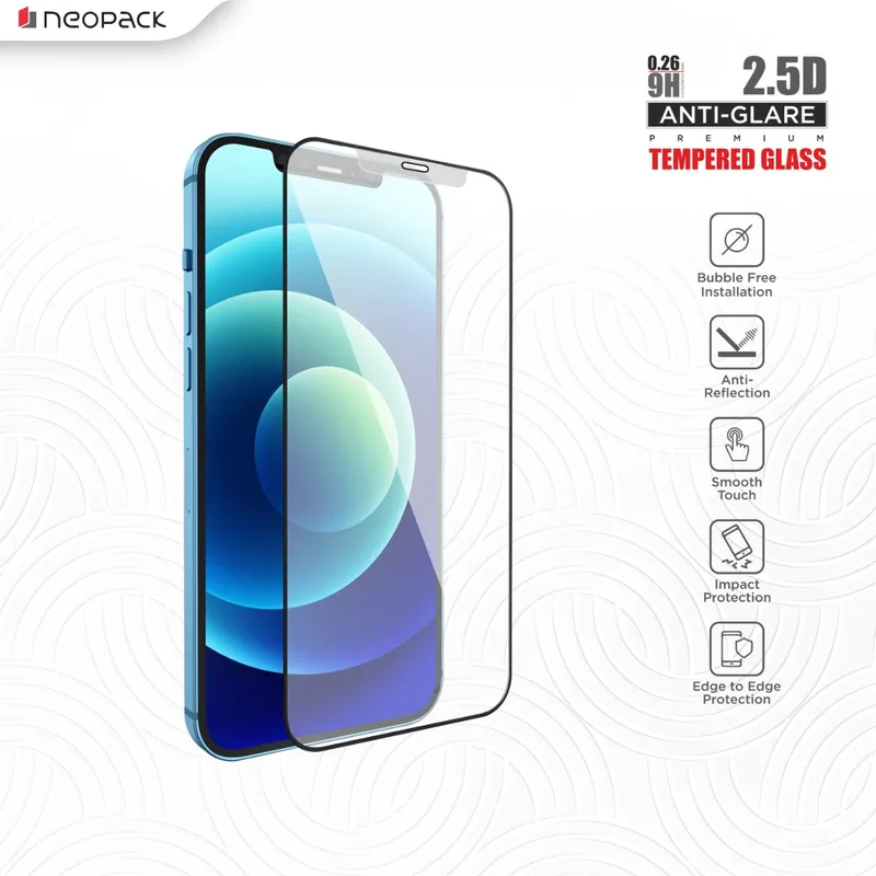 2.5D Anti-Glare Full Glass for iphone 15 Pro Max (Clear)