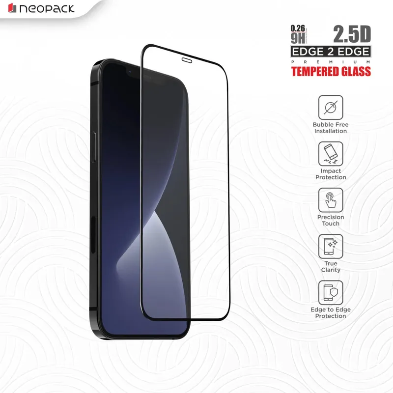 2.5D Edge 2 Edge Full Glass for iphone 14 Pro (Clear)