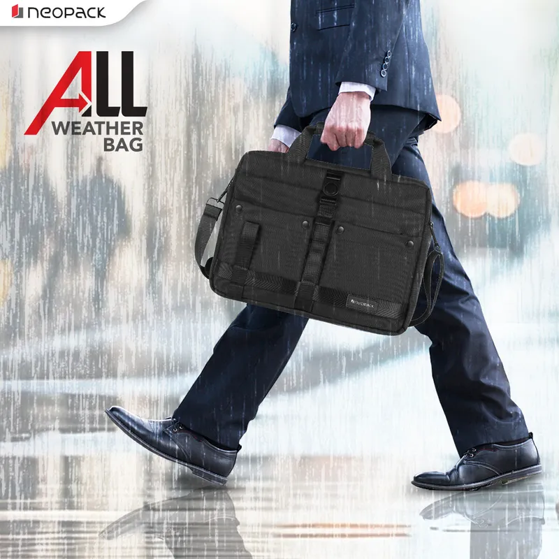 All Weather Shoulder Bag For Upto 16.2" Macbooks (Black)