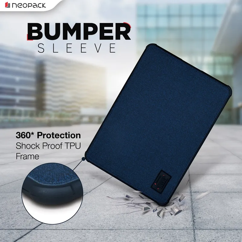 Bumper Sleeves for 13-13.6" Macbook Air / Pro (Retina Display Model & M1 / M2 / M3 Series, Blue)