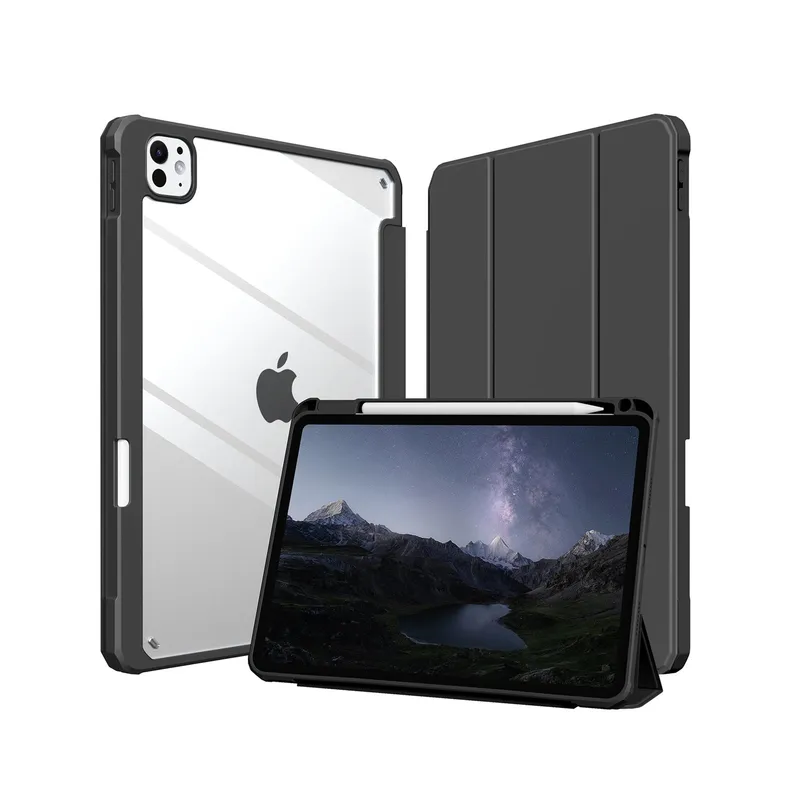 Delta Case with Apple Pencil Holder for iPad Pro 11", Fits: M4 & M5 Models  (Black)
