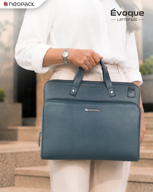 Evoque Slim Laptop Bag Fits Up to 16-Inch Macbooks & Laptops (Blue)