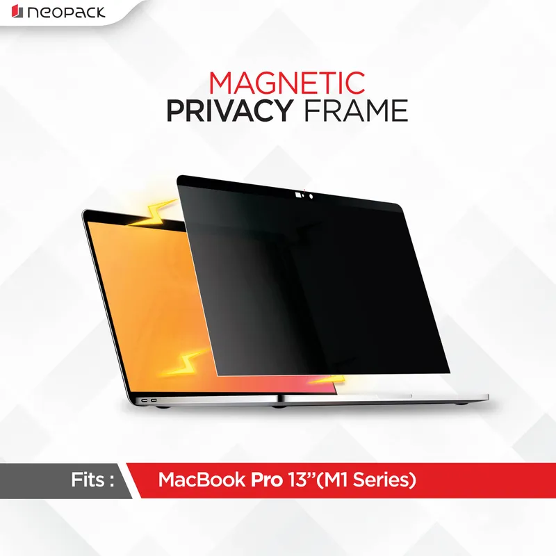 Privacy Frame for Macbook Pro 13"  M1 / M2 / M3 Series (Clear)