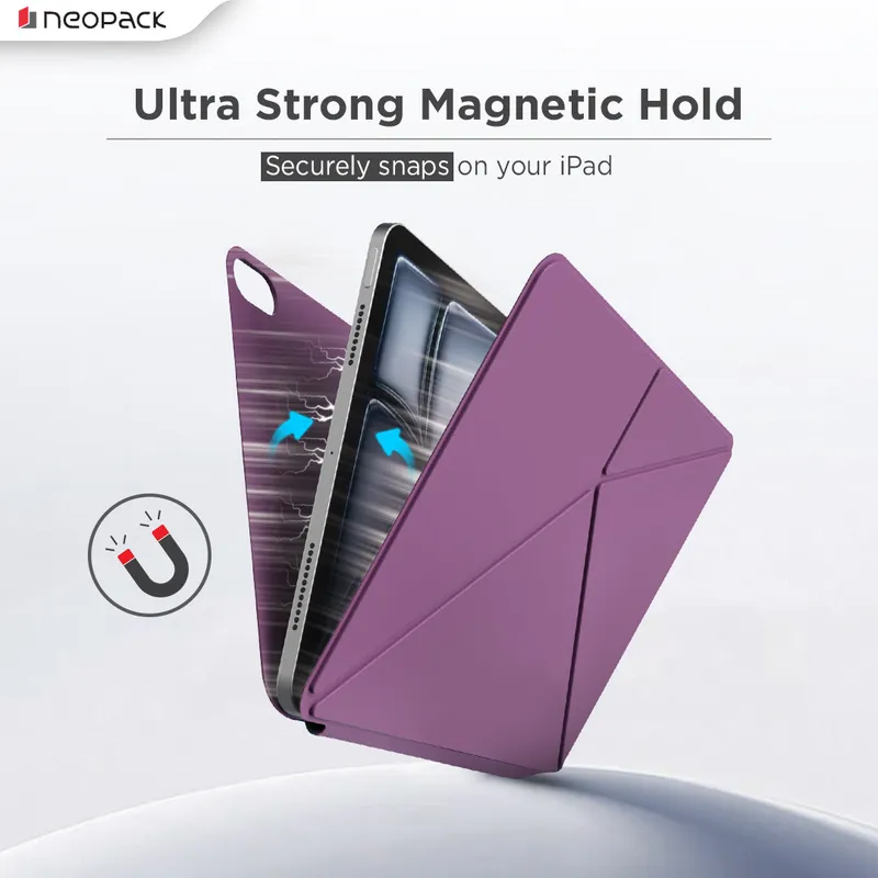Skinny Case Magnetic Cover Compatible with iPad 10th Gen & A16 Model (Maroon)