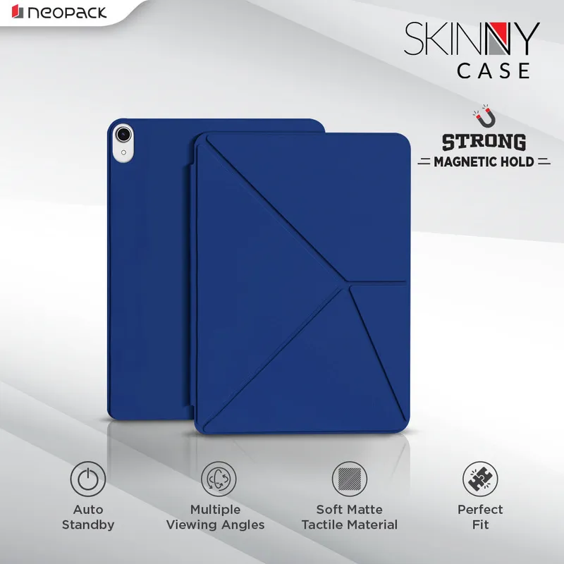 Skinny Case Magnetic Cover Compatible with iPad Air 11, Fits: M2, M3 & M4 Models (Blue)