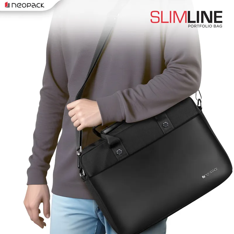 Slim-Line Professional Bag for Up to 14.2" Macbooks & 13.3" Laptops (Black)