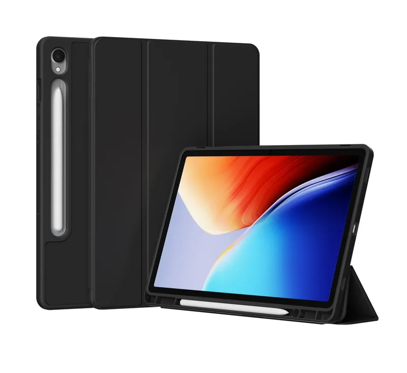 Slim Trifold Cover with S Pen Holder for Samsung Galaxy Tab S10 FE 10.9-Inch (Black)