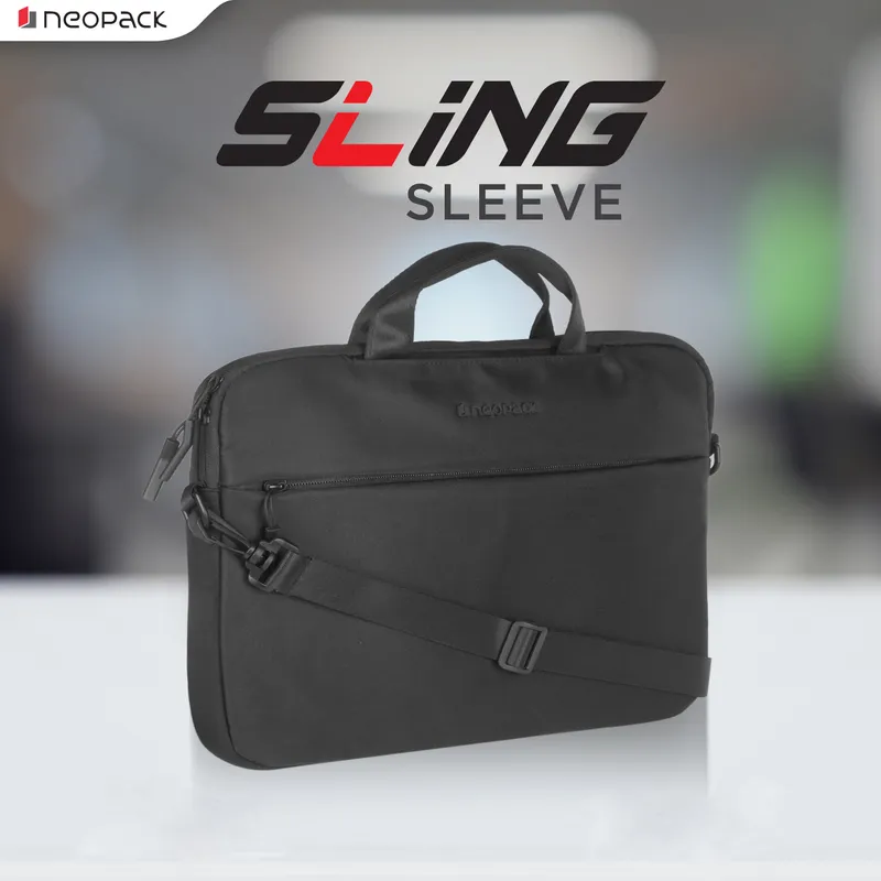 Sling Sleeve for Upto 14.2" Mabooks (Black)