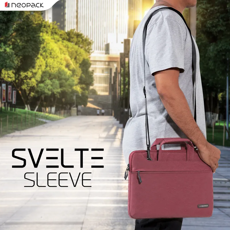 Svelte Sleeve for Upto 14.2" Macbooks (Red)